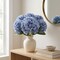 12PC 18" Blue Hydrangea Stem - Set of 12, 7" Diameter Blooms, Lifelike Floral Accents, Perfect for Arrangements, Events & Décor - Ideal for All Seasons, Floral Home by Artificial Flowers